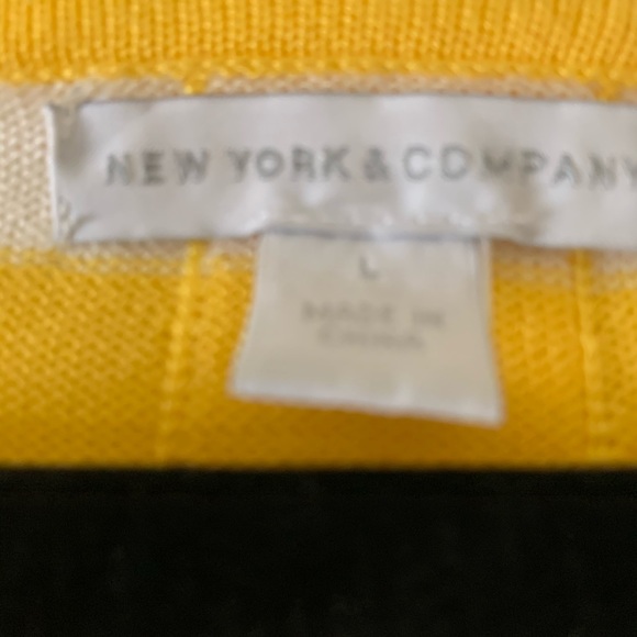 Yellow and white knit top! - Picture 2 of 13